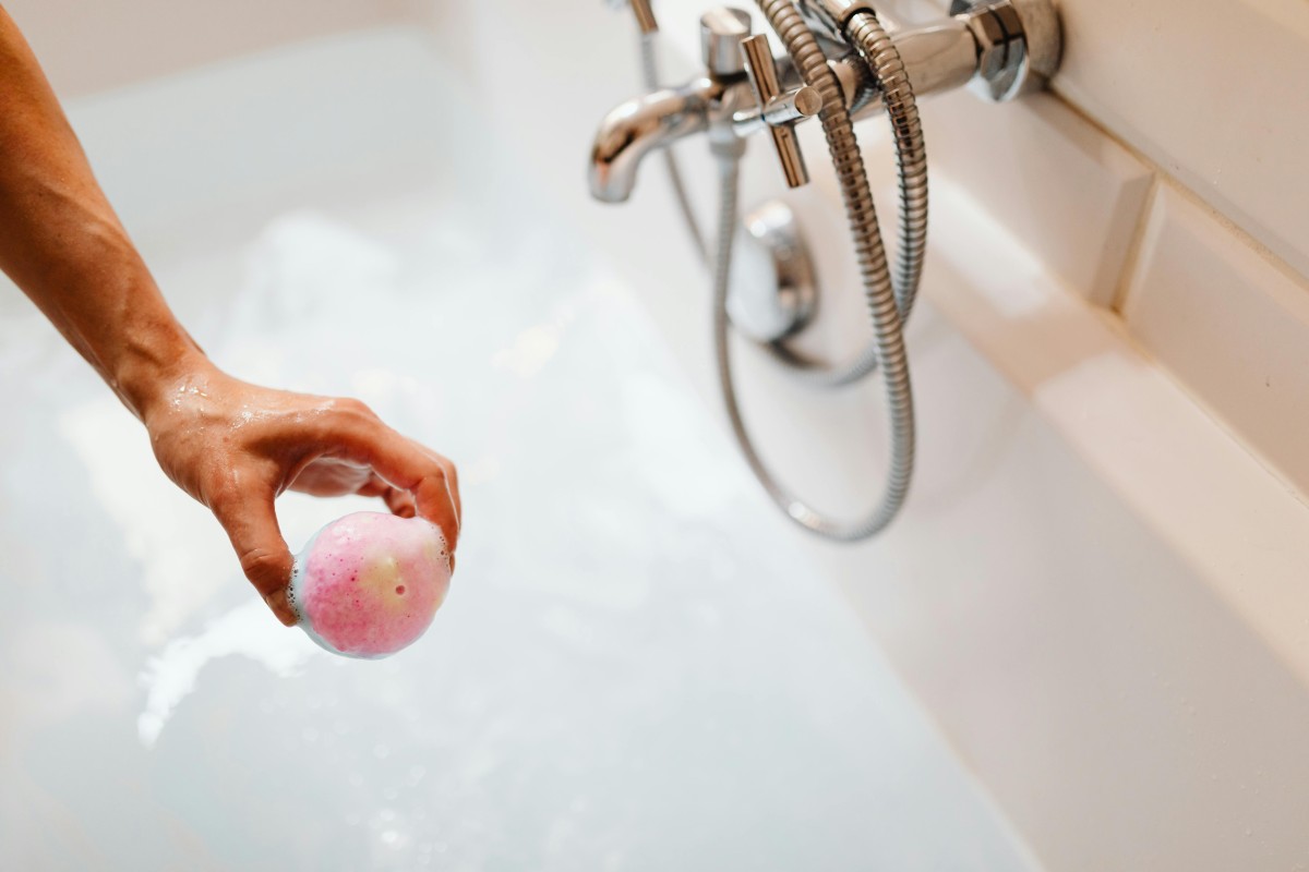 A Person Holding a Bath Bomb by Karola G via Pexels